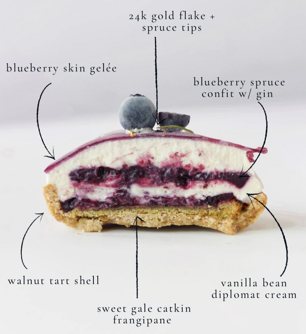 Blueberry Spruce Tartlet